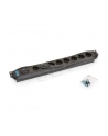 Triton Listwa zasilająca/przeciwprzepięciowa 19  RAB-PD-X08-A1 (8 gniazd w standardzie DIN  max. 16 A  przewód 3 x 1 5 mm o długości 2 m  wtyk DIN49441 16 A  kolor czarny RAL 9005   wskaźnik zasilania LED   ochrona przeciwprzepięciowa – warystor) - nr 1