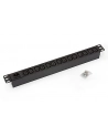 Triton Listwa zasilająca 19  RAB-PD-X10-A1 (14 gniazd w standardzie IEC320  max. 10 A  bez przewodu wytk C14  kolor czarny RAL 9005  wskaźnik zasilania LED) - nr 9