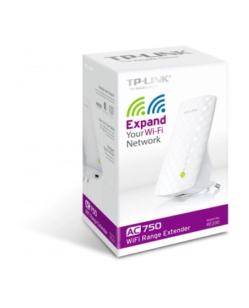 TP-Link RE200 Wireless Range Extender 802.11b/g/n/ac  AC750 , Wall-Plug