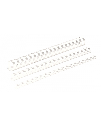 Fellowes Grzbiet plastikowy okrągły 12mm biały, 100 szt.