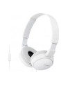 Sony Słuchawki nauszne składane ZX białe  AP ( z mikrofonem) - nr 18
