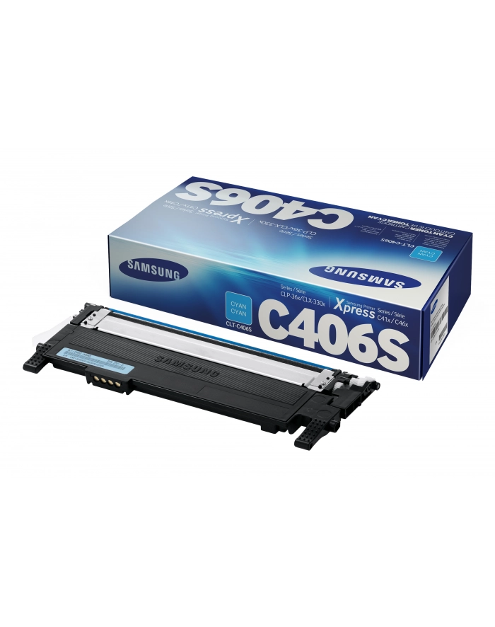 Toner Samsung Cyan CLT-C406S | CLP-360/CLP-365/CLX-3300 | 1000 str główny