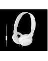 Słuchawki z mikrofonem Sony MDR-ZX110APW (białe) - nr 37