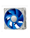 Deepcool 80mm Ultra silent fan with patented De-vibration TPE cover, BLUE, for case and psu - nr 1