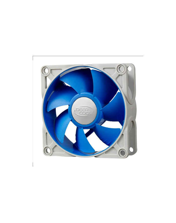 Deepcool 80mm Ultra silent fan with patented De-vibration TPE cover, BLUE, for case and psu główny