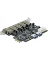 Delock Karta PCI Express > 5 x zewnętrzne + 2 x wewnętrzne USB 3.0 - nr 13
