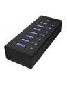 RaidSonic Icy Box 7 x Port USB 3.0 Hub z portem ładowania USB, Czarny - nr 10