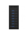 RaidSonic Icy Box 7 x Port USB 3.0 Hub z portem ładowania USB, Czarny - nr 5