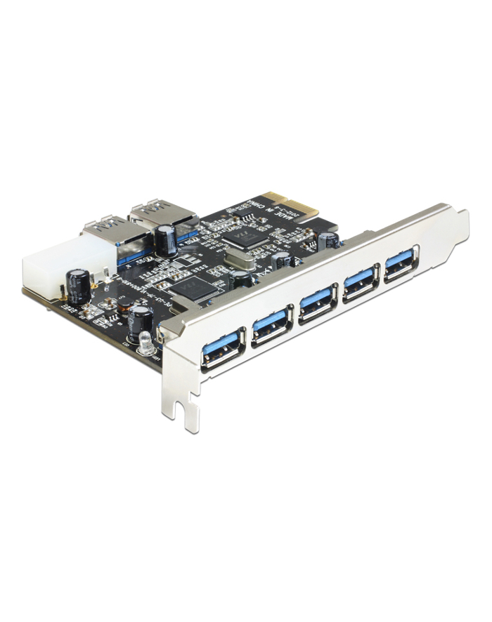 Delock Karta PCI Express > 5 x zewnętrzne + 2 x wewnętrzne USB 3.0 główny