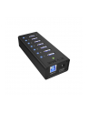 RaidSonic Icy Box 7 x Port USB 3.0 Hub z portem ładowania USB, Czarny - nr 9