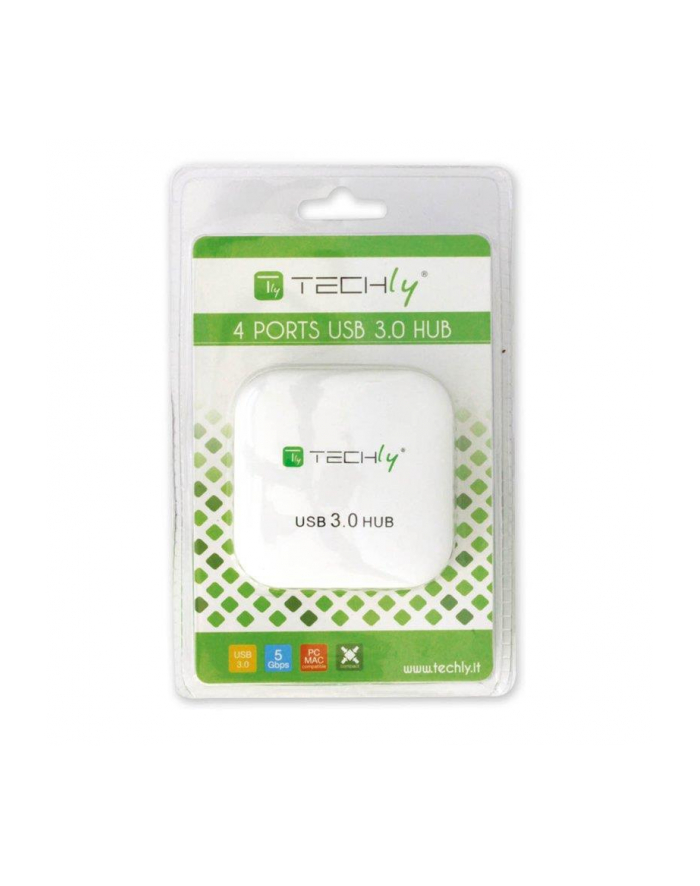 Techly Hub USB 3.0 Super-Speed, 4 porty, biały główny