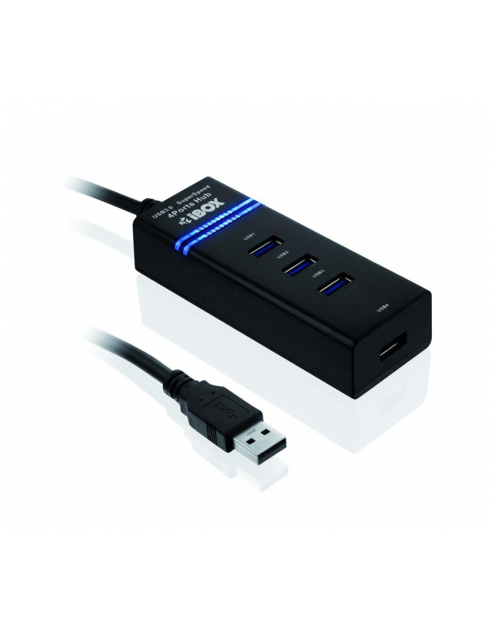 IBOX HUB I-BOX USB 3.0 CZARNY 4-PORTY główny