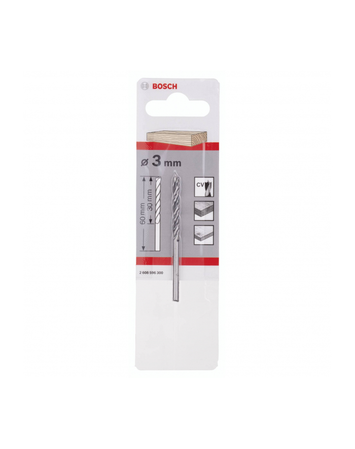 WIERTŁO DO DREWNA   3x60mm SPIRALNE BOSCH główny
