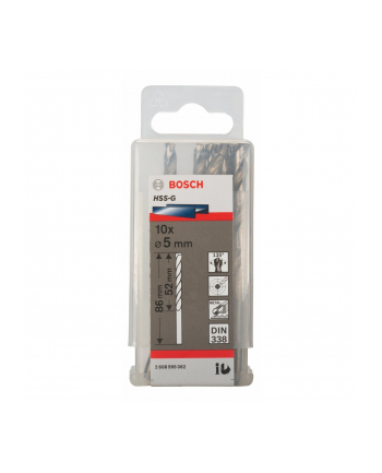 WIERTŁO DO METALU   5,0mm NWKa HSS-G STANDARD DIN 338 BOSCH