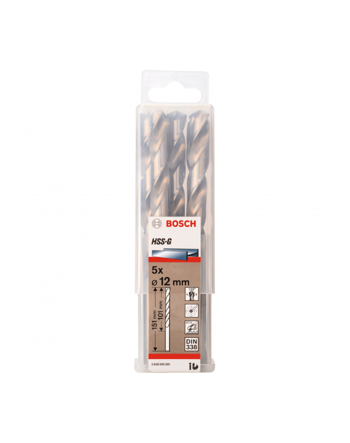 WIERTŁO DO METALU 12,0mm NWKa HSS-G STANDARD DIN 338 BOSCH główny