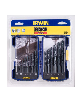ZESTAW WIERTEŁ DO METALU   5szt. 4-10mm NWKa HSS-PRO DIN 338 IRWIN nr 1