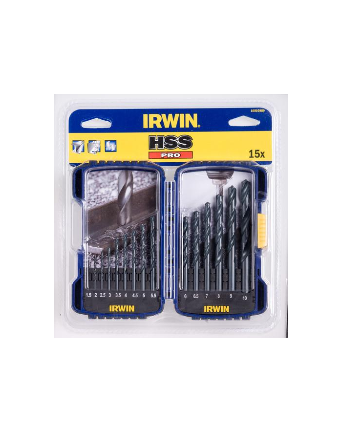 ZESTAW WIERTEŁ DO METALU   5szt. 4-10mm NWKa HSS-PRO DIN 338 IRWIN główny