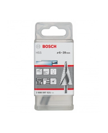 WIERTŁO WIELOSTOPNIOWE 4-39mm 13śr. HSS BOSCH nr 1