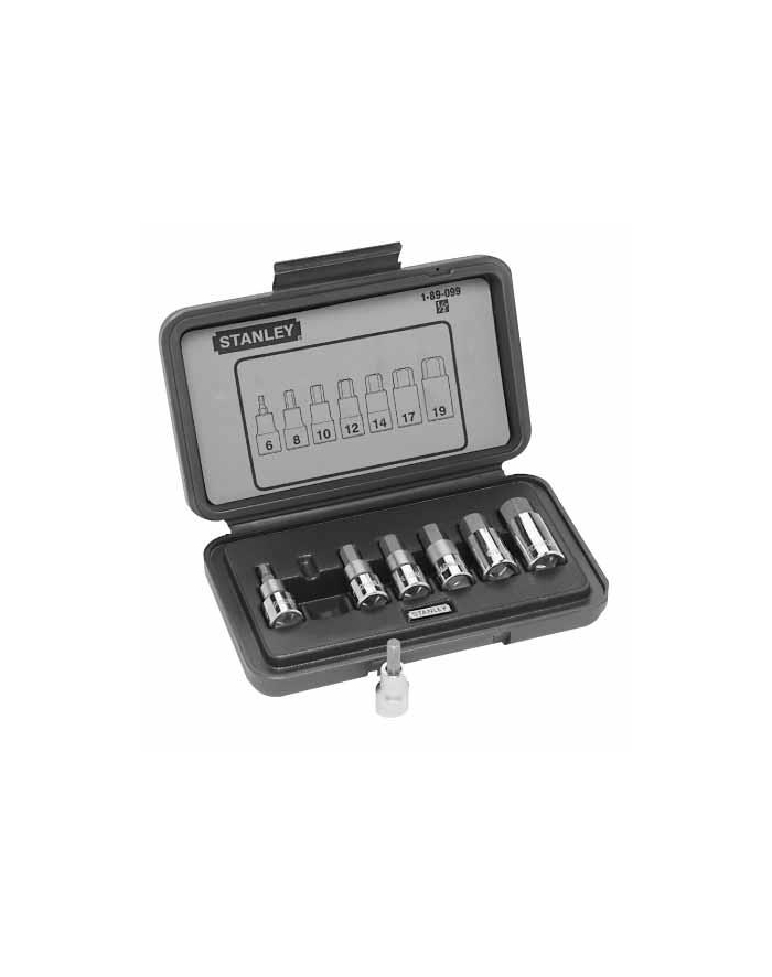ZESTAW NASADEK 1/2'' Z KOŃCÓWKĄ IMBUSOWĄ 7 szt. STANLEY główny