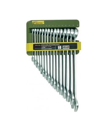 KLUCZE PŁASKO-OCZKOWE 15cz.   6-21mm SLIM-LINE PROXXON