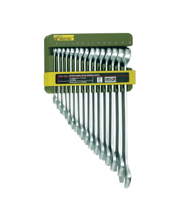 KLUCZE PŁASKO-OCZKOWE 15cz.   6-21mm SLIM-LINE PROXXON
