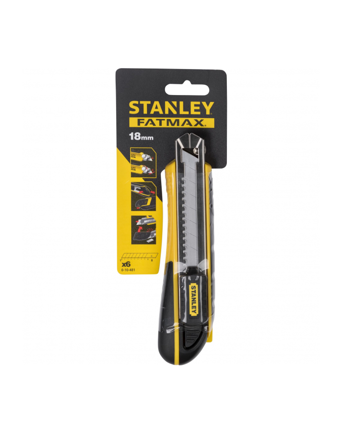 NÓŻ Z ŁAMANYM OSTRZEM 18mm FATMAX STANLEY główny