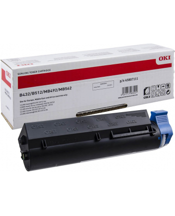 Toner OKI black | 12000 str | B432/B512/MB492/MB562