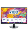 AOC Monitor LED M2470SWH, 23.6'' MVA FHD, 1ms, D-Sub, 2xHDMI, Czarny - nr 125