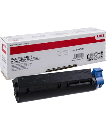 Toner OKI black | 7000 str | B412/B432/B512/MB472/MB492/MB562 nr 2