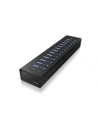 RaidSonic Icy Box Hub 10x USB 3.0 z portem ładującym USB, Czarny - nr 22