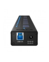 RaidSonic Icy Box Hub 10x USB 3.0 z portem ładującym USB, Czarny - nr 24