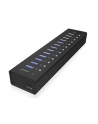 RaidSonic Icy Box Hub 10x USB 3.0 z portem ładującym USB, Czarny - nr 25