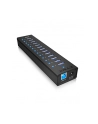RaidSonic Icy Box Hub 10x USB 3.0 z portem ładującym USB, Czarny - nr 32