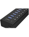 RaidSonic Icy Box Hub 10x USB 3.0 z portem ładującym USB, Czarny - nr 40