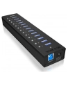 RaidSonic Icy Box Hub 10x USB 3.0 z portem ładującym USB, Czarny - nr 47