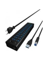 RaidSonic Icy Box Hub 10x USB 3.0 z portem ładującym USB, Czarny - nr 48