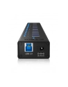 RaidSonic Icy Box Hub 10x USB 3.0 z portem ładującym USB, Czarny - nr 7