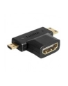 Delock Adapter HDMI (F) -> HDMI-C mini (M) + HDMI-D micro (M) - nr 10