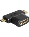 Delock Adapter HDMI (F) -> HDMI-C mini (M) + HDMI-D micro (M) - nr 14