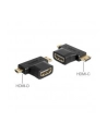 Delock Adapter HDMI (F) -> HDMI-C mini (M) + HDMI-D micro (M) - nr 16