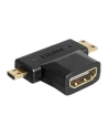 Delock Adapter HDMI (F) -> HDMI-C mini (M) + HDMI-D micro (M) - nr 6