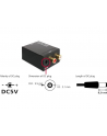 Delock adapter/konwerter Audio Analog 2xRCA-> Digital Toslink+Coaxial + zasilacz - nr 14