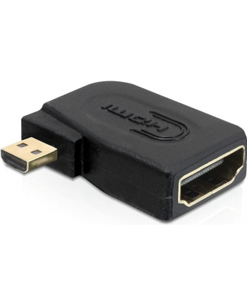 Delock Adapter HDMI-D micro (M) > HDMI (F) kątowy nr 1
