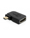 Delock Adapter HDMI-D micro (M) > HDMI (F) kątowy - nr 7