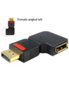 Delock adapter Displayport 1.1 (M) > Displayport (F) kątowy - nr 2