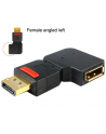 Delock adapter Displayport 1.1 (M) > Displayport (F) kątowy - nr 3