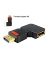 Delock adapter Displayport 1.1 (M) > Displayport (F) kątowy - nr 4