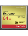 SANDISK COMPACT FLASH EXTREME 64GB 120 MB/s - nr 21