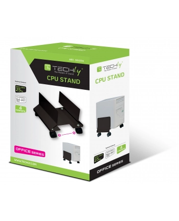 Techly Podstawka pod obudowę PC, regulowana, metalowa, czarna nr 2