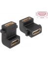 Delock Adapter HDMI-A (F) -> HDMI-A (F) kątowy 90° - nr 11